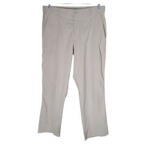 Nike Golf Chino Pants Men's Size 34 X 30 Tan Outdoor Performance FLAW READ